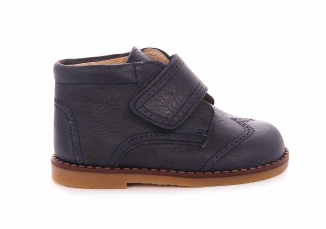 BOTA DE NIÑO EN PIEL CON VELCRO