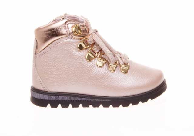BOTA NIÑA PABLOSKY METALIZADA CON CORDÓN Y CREMALLERA