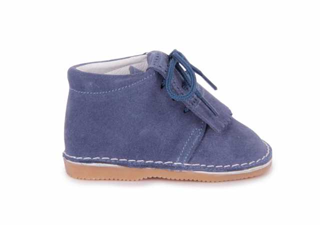 BOTA BEBÉ EN SERRAJE CON CORDONES