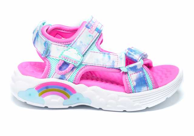 SANDALIA NIÑA SKECHERS CON LUCES Y VELCROS