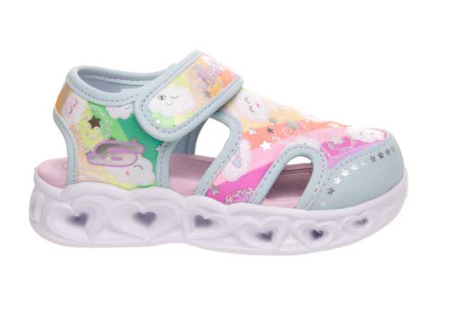 SANDALIA NIÑA SKECHERS CON LUCES Y VELCRO