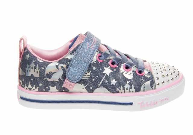 LONAS NIÑA SKECHERS CON LUCES Y VELCRO