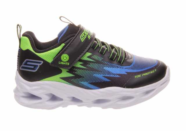 DEPORTIVO NIÑO SKECHERS CON LUCES, CORDONES ELÁSTICOS Y VELCRO