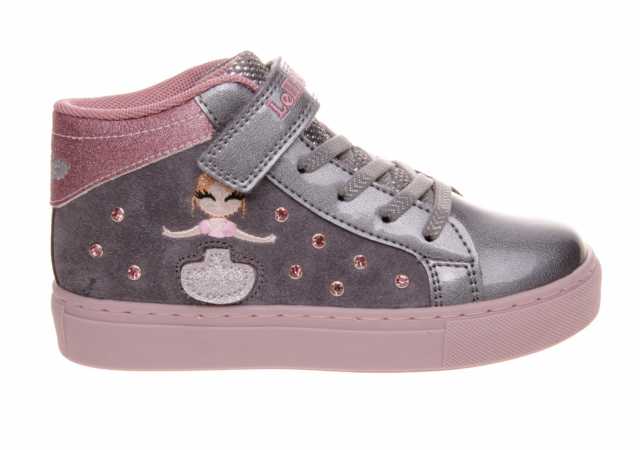BOTA NIÑA LELLI KELLY METALIZADA CON VELCRO Y CREMALLERA