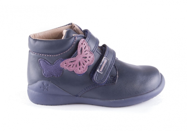 BOTA NIÑA BIOMECANICS EN PIEL CON DOBLE VELCRO