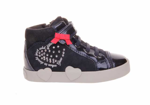 BOTA NIÑA GEOX EN CHAROL CON VELCRO Y CREMALLERA
