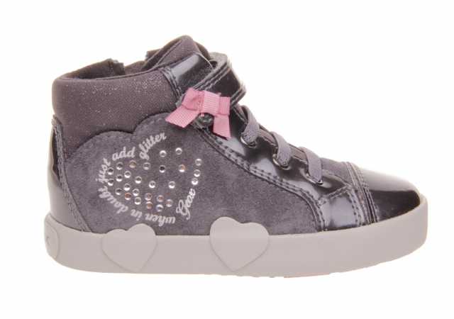 BOTA NIÑA GEOX EN CHAROL CON VELCRO Y CREMALLERA