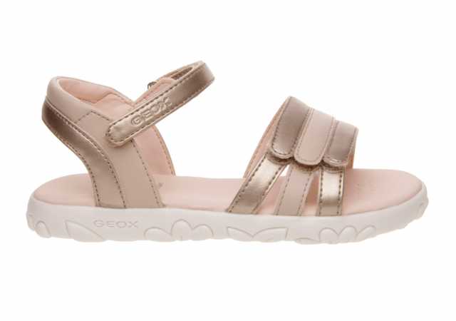 SANDALIA NIÑA GEOX METALIZADA CON DOBLE VELCRO