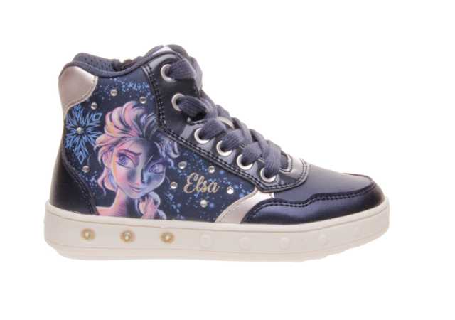 BOTA NIÑA GEOX FROZEN CON LUCES Y VELCRO