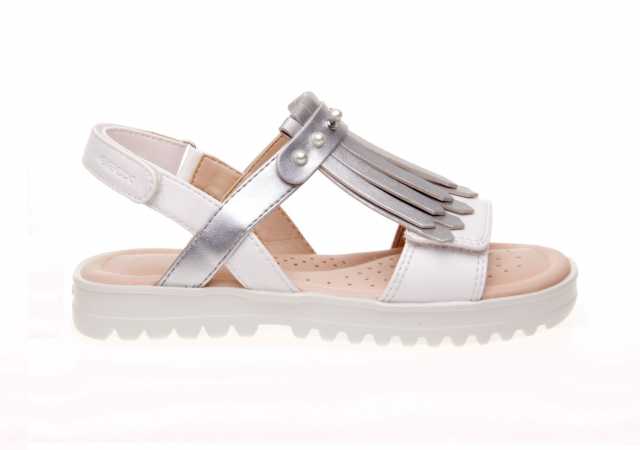 SANDALIA NIÑA GEOX METALIZADA CON VELCRO