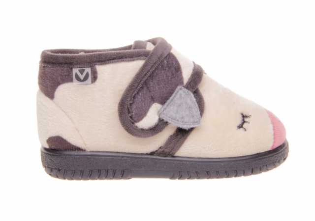 ZAPATILLA DE CASA NIÑA VICTORIA CON VELCRO