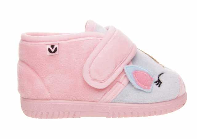 ZAPATILLA DE CASA NIÑA VICTORIA CON VELCRO