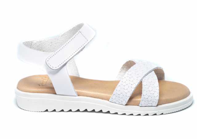 SANDALIA NIÑA DE PIEL CON VELCRO