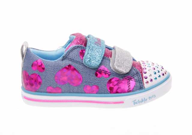 LONA SKECHERS NIÑA CON LUCES Y VELCRO