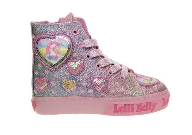 BOTA NIÑA LELLI KELLY CON CORDONES Y CREMALLERA