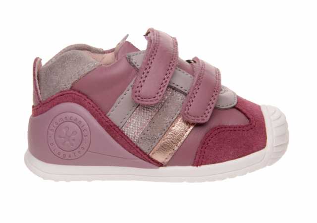 BOTA NIÑA BIOMECANICS PRIMEROS PASOS CON VELCRO Y PUNTERA REFORZADA