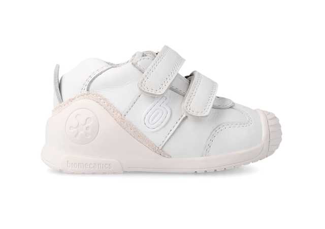 Biomecanics first steps trainer white – double velcro and reinforced toe cap