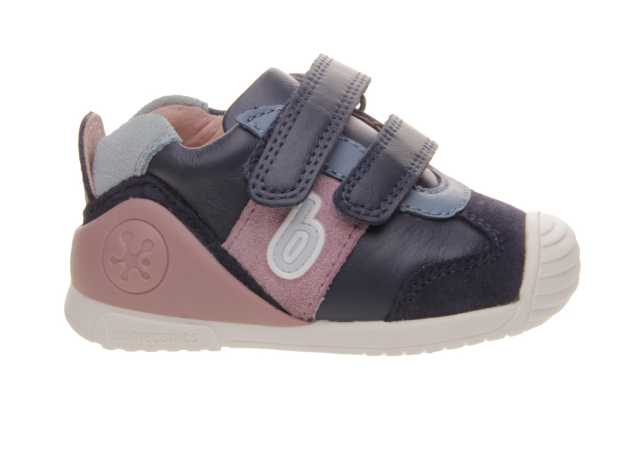 BOTA NIÑA BIOMECANICS PRIMEROS PASOS CON VELCRO Y PUNTERA REFORZADA