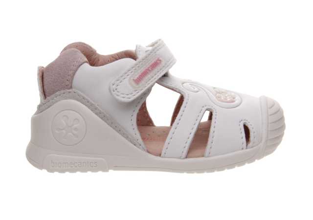 SANDALIA BIOMECANICS NIÑA PRIMEROS PASOS CON VELCRO Y PUNTERA REFORZADA