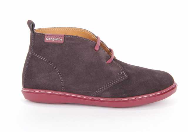 BOTA NIÑO CONGUITOS EN SERRAJE CON CORDÓN
