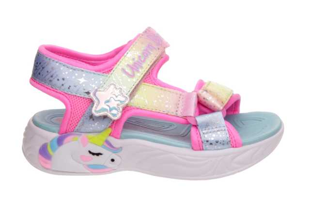 SANDALIA NIÑA SKECHERS CON LUCES Y VELCROS