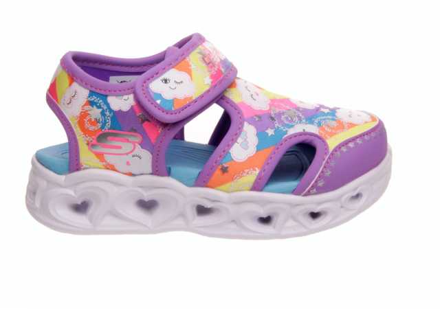 SANDALIA NIÑA SKECHERS CON LUCES Y VELCRO