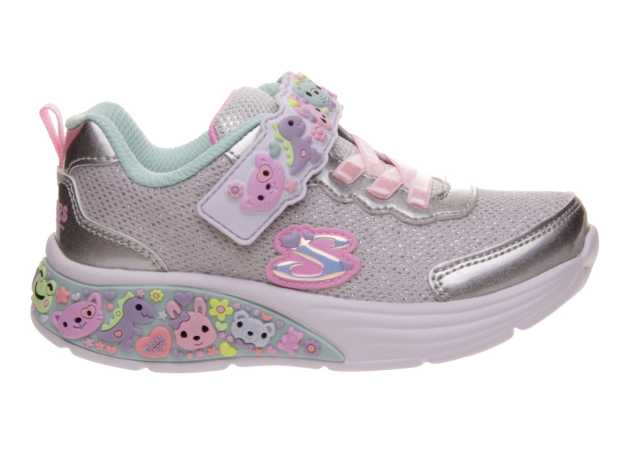 DEPORTIVO NIÑA SKECHERS METALIZADO CON VELCRO