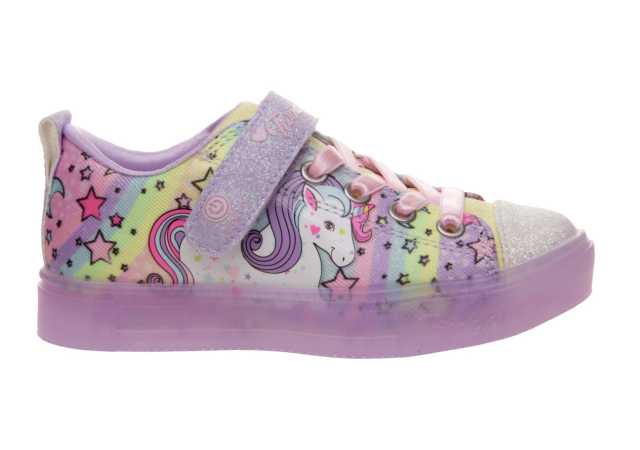 LONA NIÑA SKECHERS CON VELCRO Y LUCES