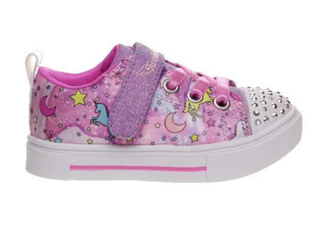 DEPORTIVO LONA NIÑA SKECHERS CON LUCES Y VELCRO