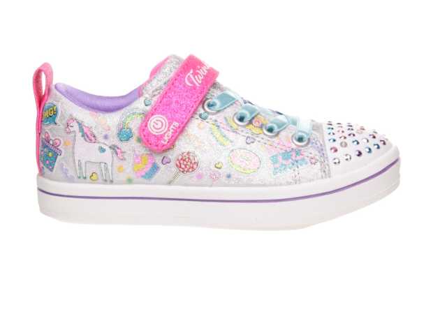 LONA SKECHERS NIÑA CON LUCES Y VELCRO