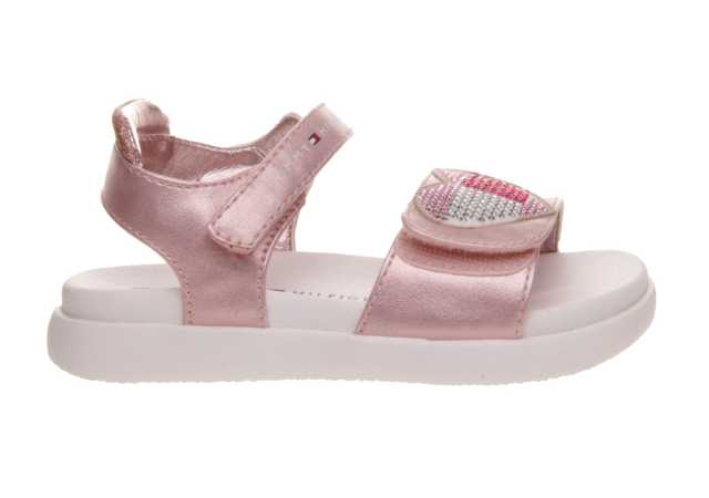 SANDALIA NIÑA TOMMY METALIZADA CON VELCRO