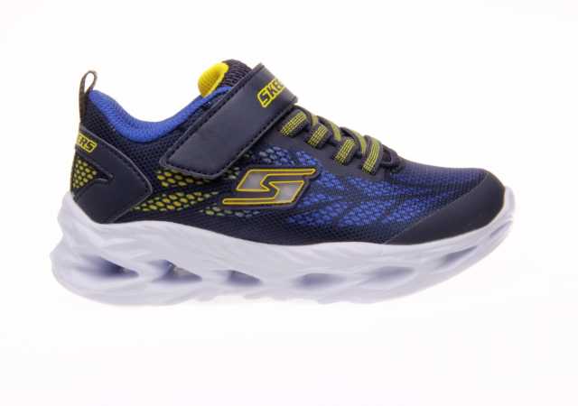 DEPORTIVO NIÑO SKECHERS CON LUCES, CORDONES ELÁSTICOS Y VELCRO