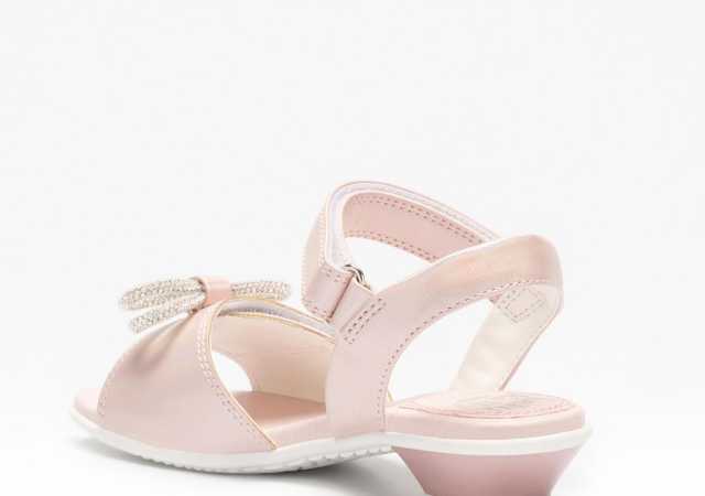 SANDALIA NIÑA LELLI KELLY EN GLITTER CON DOBLE VELCRO