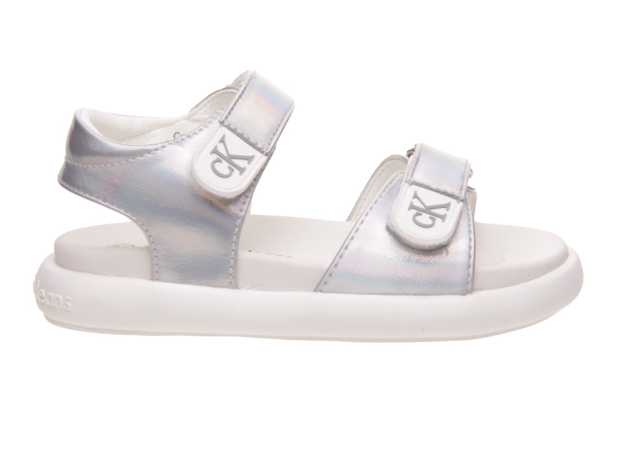 SANDALIA NIÑA CALVIN KLEIN METALIZADAS CON VELCRO