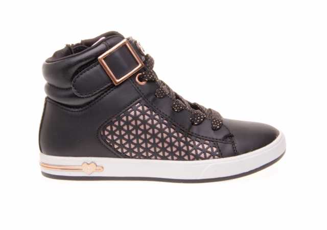 BOTA NIÑA SKECHERS CON CORDÓN, VELCRO Y CREMALLERA