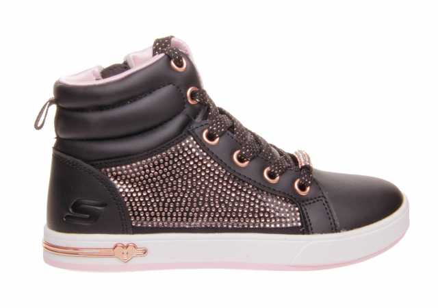 BOTA NIÑA SKECHERS CON CORDÓN Y CREMALLERA