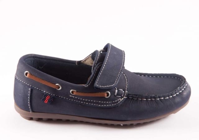 NAUTICO DE ANTE NIÑO CON VELCRO