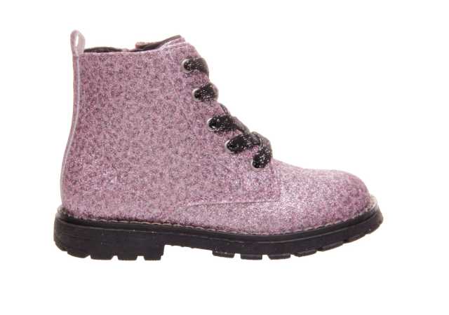 BOTA NIÑA CHICCO METALIZADA CON VELCRO Y CREMALLERA