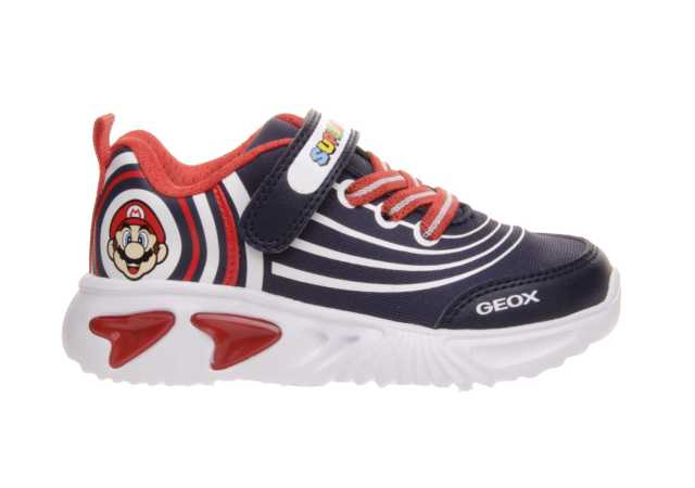 ZAPATILLAS GEOX SUPER MARIO RESPIRABLES PARA NIÑOS