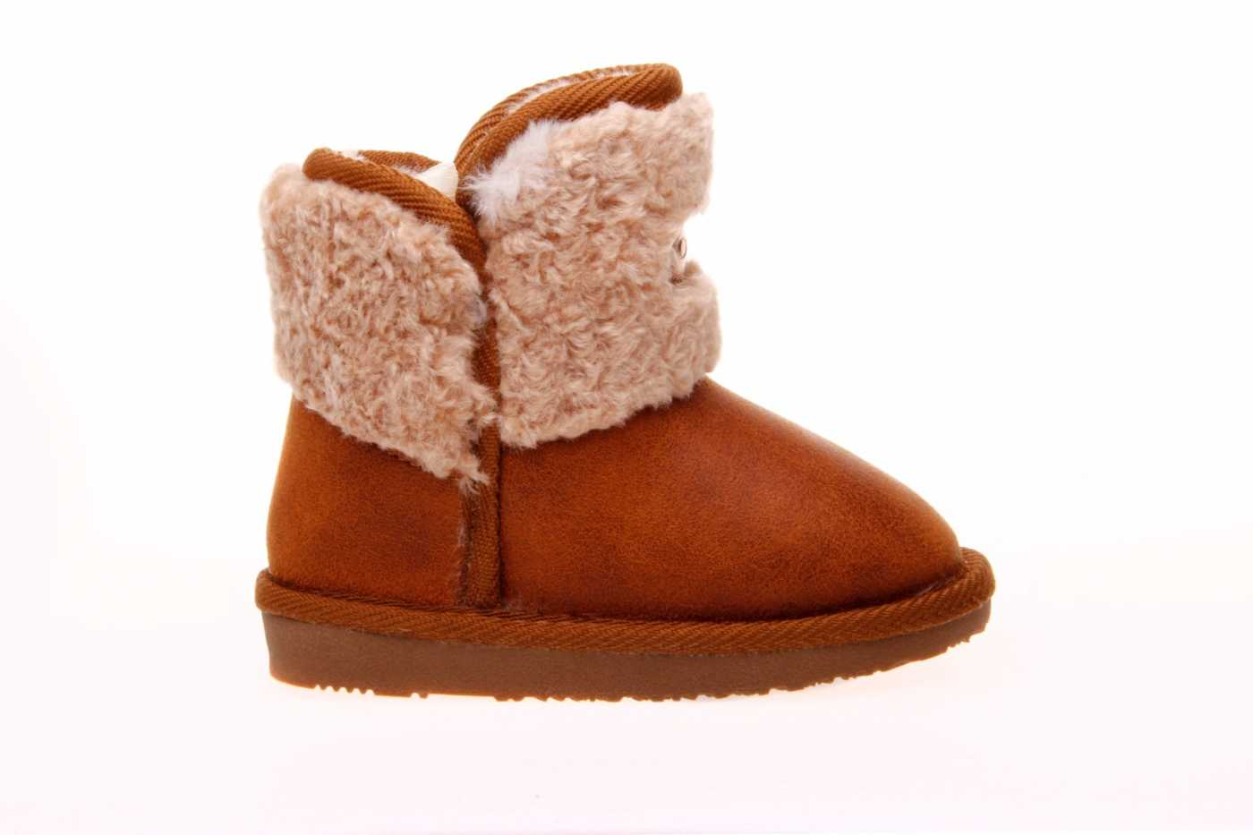 Comprar zapato CONGUITOS para JOVEN NIÑA estilo BOTINES-BOTA ALTA color  CUERO SERRAJE