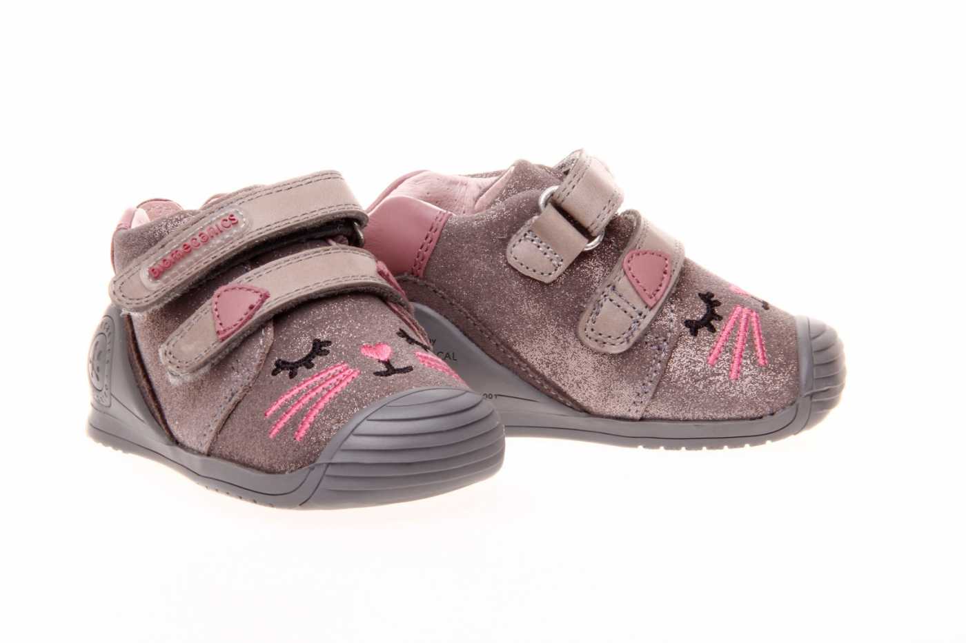 BOTINES BIOMECANICS BEBE NIÑA GATO AZUL - Calzados L'Alqueria