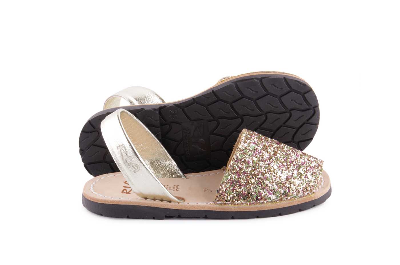 Comprar zapato RIA para JOVEN NIÑA SANDALIA ORO GLITTER