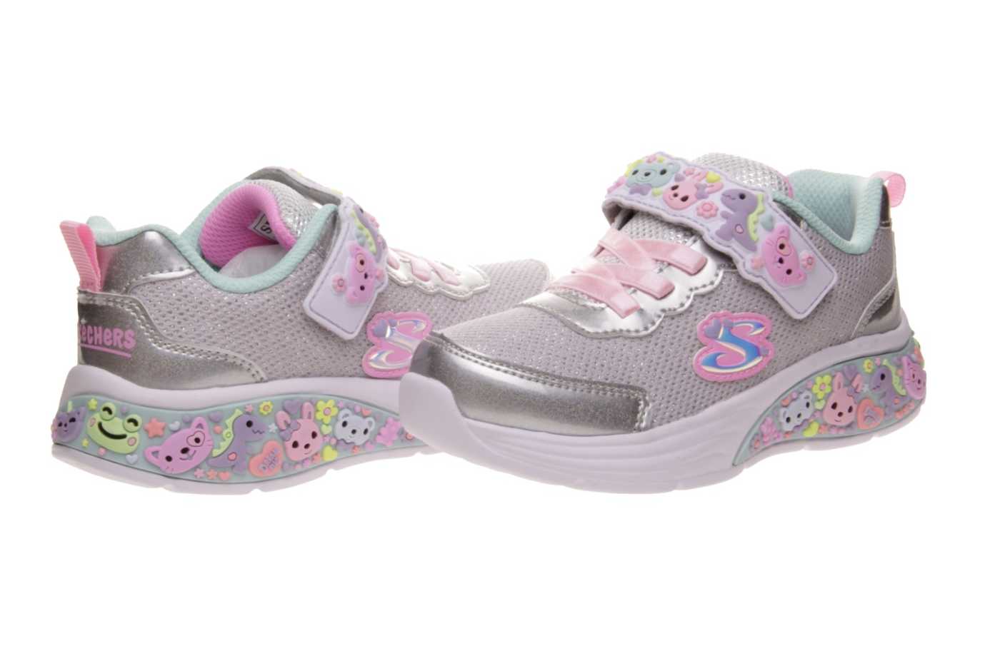 Comprar zapato SKECHERS para JOVEN NINA estilo DEPORTIVO color PLATA PIEL