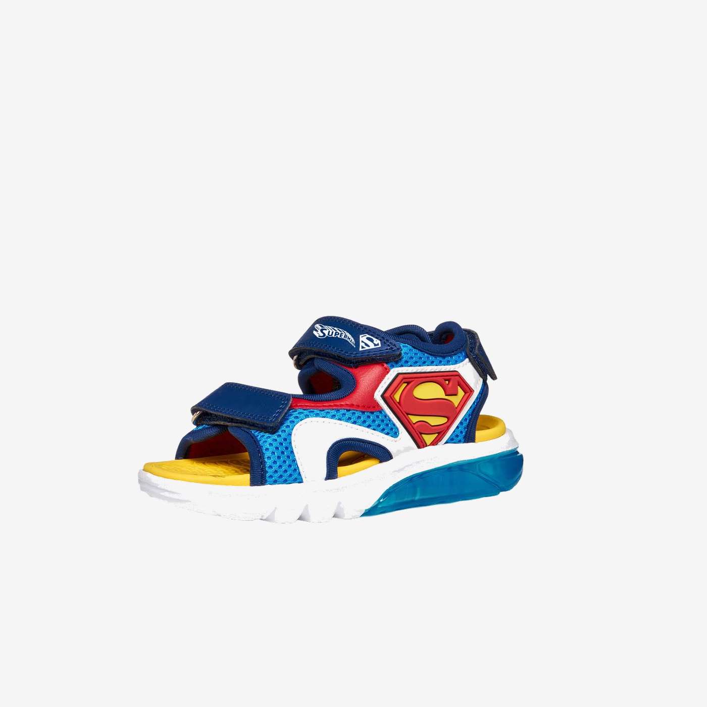 Sandalias con luz de niño con diseño de Superman de la maca Geox
