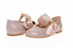 MERCEDITAS EN CHAROL CON VELCRO Y LAZO
