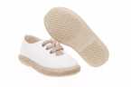 ZAPATILLAS INFANTILES DE LONA VERDE CON CORDONES Y SUELA DE YUTE