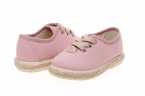 ZAPATILLAS INFANTILES DE LONA VERDE CON CORDONES Y SUELA DE YUTE