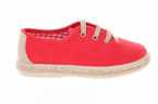 ZAPATILLAS INFANTILES DE LONA VERDE CON CORDONES Y SUELA DE YUTE