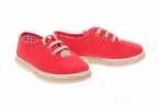 ZAPATILLAS INFANTILES DE LONA VERDE CON CORDONES Y SUELA DE YUTE