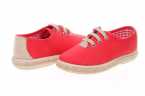 ZAPATILLAS INFANTILES DE LONA VERDE CON CORDONES Y SUELA DE YUTE
